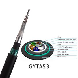 chất lượng  96core GYTA53 Loose Tube Stranding Direct Burial Double Armored Outdoor Fiber Optic Cable nhà máy
