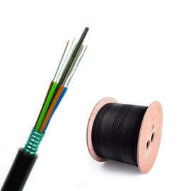 chất lượng  Loose Tube Stranded GYTS Outdoor Aerial  Duct 24 Core Single Mode Fiber Optic Cable nhà máy