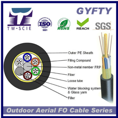 Cáp quang bọc thép sợi thủy tinh 2-144 lõi, Cáp mạng cáp quang GYFTY-FS
