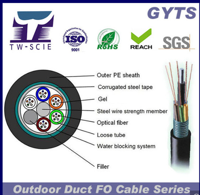 Cáp Ethernet sợi quang 72 lõi G652D Cáp quang đa năng được xếp hạng ngoài trời