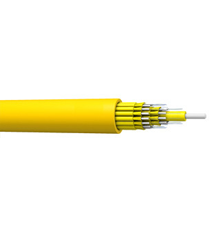 Sử dụng trong nhà MTP / MPO cáp bọc thép sợi quang đơn vỏ micro 2-core đến 24-core