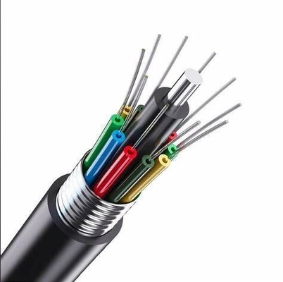 Dây nối sợi quang linh hoạt Cáp gia cố FRP Bộ trống áo khoác PVC / LSZH / OFNP -40.C ~ 85.C