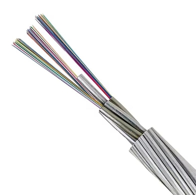 Cáp quang sợi OPGW theo yêu cầu của ống trung tâm với áo khoác PE cho mạng FTTH FTTB FTTX