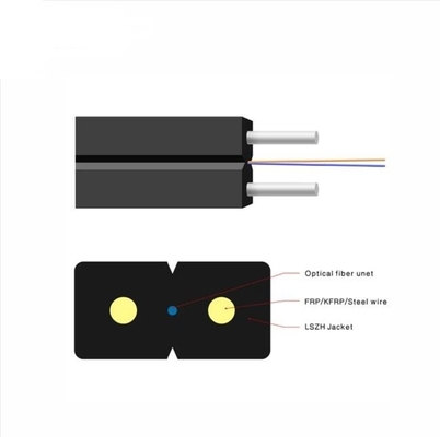 2 / 4 lõi FTTH LSZH Cáp quang sợi trong nhà Cáp thả đơn chế độ