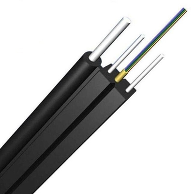 FTTH Drop Cable 2 Core G657A2 Fiber 3 Steel Wire LSZH Jacket Cable quang
