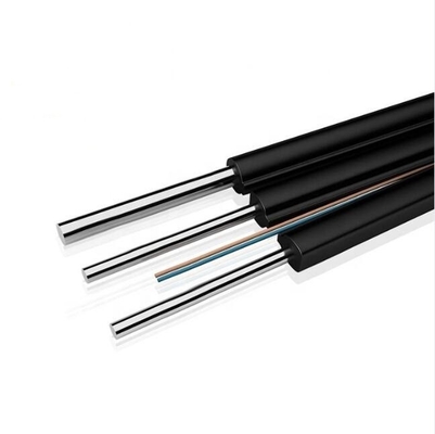 FTTH Drop Cable 2 Core G657A2 Fiber 3 Steel Wire LSZH Jacket Cable quang