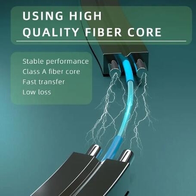 2 lõi đơn chế độ với 2 dây cáp quang sợi quang FRP FTTH GJXH