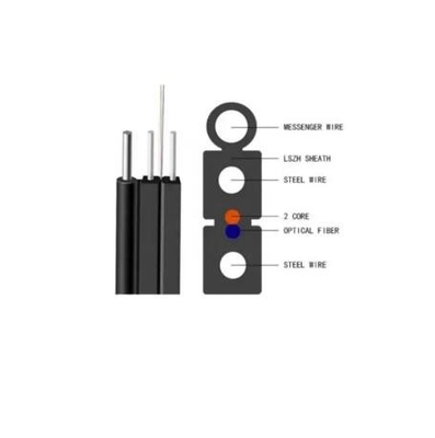 Ngoài trời 1 lõi 2 lõi 4 lõi tự hỗ trợ G657a1 G657a2 9/125 FTTH Drop Cable