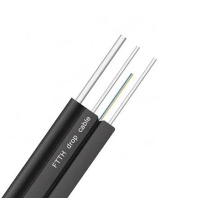 Sợi thép ngoài trời 1 lõi 2 lõi 4 lõi tự hỗ trợ G657a1 G657a2 9/125 FTTH Drop Cable