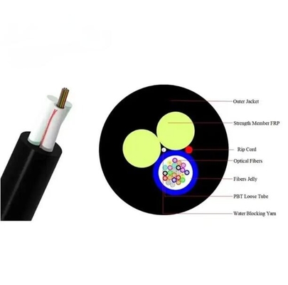 Cáp quảng cáo mini trên không G652d Sm Fiber 6core 8core 12core 24core Asu Fiber Optic
