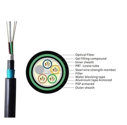 Tường cất trực tiếp 24 lõi Cáp quang sợi 1km Giá Cáp quang sợi cất trực tiếp