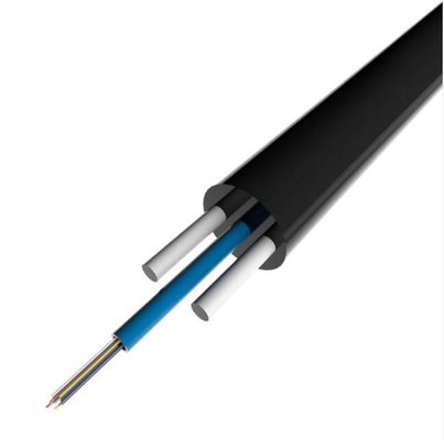 4 lõi phẳng tự hỗ trợ FTTH ngoài trời thả Cáp quang sợi Gyfxtby
