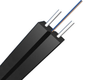 1-24 Core SM G657A1 Cáp thả sợi bọc thép Mạng FTTH Áo khoác đen LSZH cho trong nhà