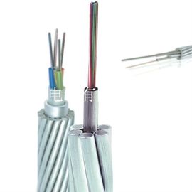 Vỏ nhôm bọc thép không gỉ Quang học Composite Cáp nối đất trên không 72core OPGW