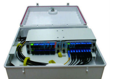Bộ chia PLC Treo tường Hộp phân phối sợi quang Hộp kết nối cáp Hộp kết nối cáp Sản xuất màu sáng không thấm nước