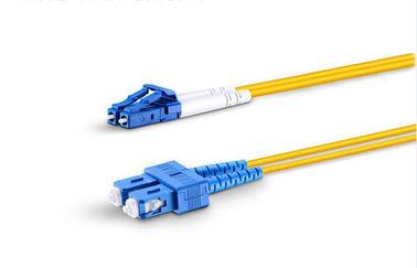 LC - SC Single Mode Sợi quang Sợi dây 500 chu kỳ Độ bền ISO 9001