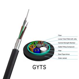 Cáp quang ngoài trời GYTS-Aerial với chôn trực tiếp Cáp bọc thép nhiều ống lỏng lẻo cho