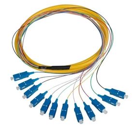 Chế độ đơn Pigtail sợi quang Simplex SC APC với các loại đầu nối khác nhau có sẵn