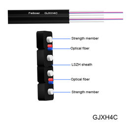 Thành viên cường độ 3.1 * 2.0mm FRP Cáp quang LSZH trong nhà FTTH