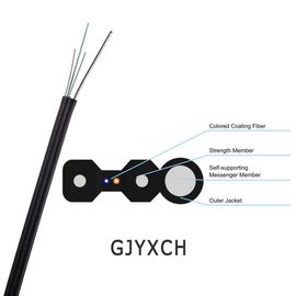 GJYXCH / GJYXFCH Cáp thả FTTH tự hỗ trợ ngoài trời 1/2/4 lõi Chế độ đơn Hình 8 Cáp quang