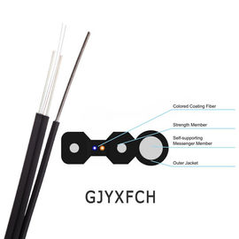 GJYXCH / GJYXFCH Cáp thả FTTH tự hỗ trợ ngoài trời 1/2/4 lõi Chế độ đơn Hình 8 Cáp quang