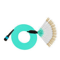 1 mảnh MPO-LC 24 Core MPO OM3 Cáp sợi quang Patch Cord Connector 3M Multimode Connector