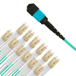 1 mảnh MPO-LC 24 Core MPO OM3 Cáp sợi quang Patch Cord Connector 3M Multimode Connector