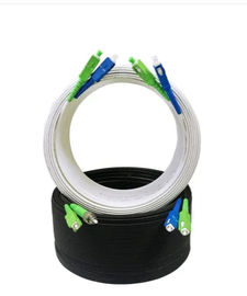 Vỏ bọc LSZH Cáp quang trong nhà Sợi Kevlar Độ bền vật liệu Thành viên-Cáp FTTH