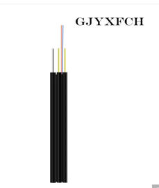 Cáp quang mềm trong nhà tự hỗ trợ Cáp màu đen / trắng Áo khoác màu 245 ± 10um Đường kính lớp phủ