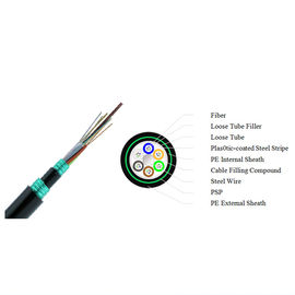 48 lõi Cáp quang bọc thép GYTS53 Cáp bọc thép luồn dây điện dạng ống lỏng được chôn trực tiếp