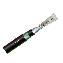 72 lõi Cáp bọc thép GYTA53 OFC Trực tiếp Chôn cáp bọc thép ống lỏng mắc kẹt