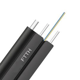 Áo khoác PVC hoặc LSZH Dây Messenger Ftth Drop Cable Fiber Optic