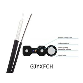 Áo khoác PVC hoặc LSZH Dây Messenger Ftth Drop Cable Fiber Optic