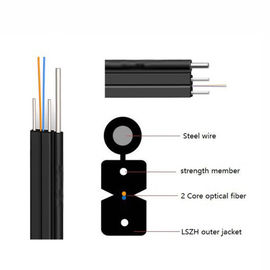 Cáp quang cường lực trung tâm GYXFCH FRP 4 lõi GYXFCH FRP G657A1 FTTH Drop Cable