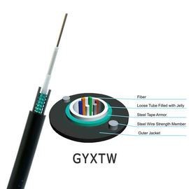 GYXTW 6 Core Single Mode Central Loose Tube Cáp quang ngoài trời và ống dẫn ngoài trời