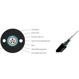 GYXTW 6 Core Chế độ đơn Trung tâm Cáp quang định mức trên không và ống dẫn ngoài trời