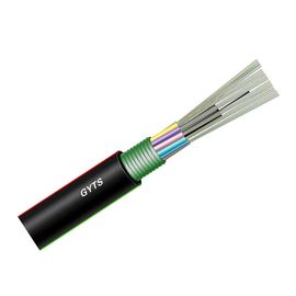 Thép dây sức mạnh thành viên 48 lõi đơn chế độ cáp sợi quang để lắp đặt ngoài trời và trên không
