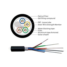 Loose Tube Stranded GYTA Outdoor Aerial và Duct 12 Core Single Mode Cáp quang Trung Quốc