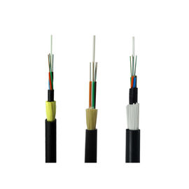 Màu đen Vỏ ngoài PE Màu tự hỗ trợ Cáp quang ADSS 24 lõi