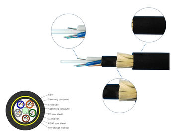 Tất cả các điện môi tự hỗ trợ ngoài trời ADSS 96 Core Cáp quang kéo dài 100-1000m
