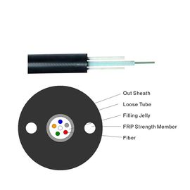 Cáp sợi quang trên không ngoài trời GYFXTY 4 ống trung tâm lỏng lẻo Cáp không kim loại &amp; không bọc thép