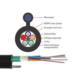 12 24 72 96 Core FIG8 Cáp quang sợi quang mắc kẹt trên không GYTC8S