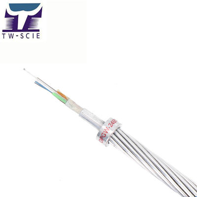 dây nối đất quang 2 lớp Bọc trung tâm Al bọc thép không gỉ Ống thép không gỉ OPGW cáp quang đường dài