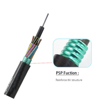 GYTS với Băng cản nước 36 72 96 Lõi Cáp quang bọc thép để kết nối các thiết bị thông tin liên lạc