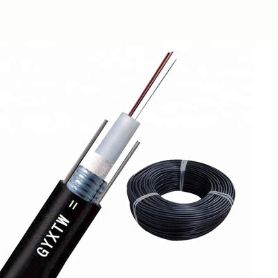 2 4 8 12 Vỏ bọc PE chống tia cực tím màu đen Cáp quang ngoài trời GYXTW