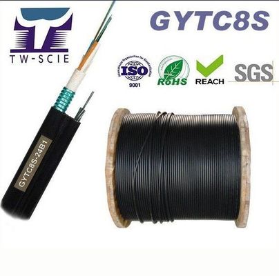 OEM 8 12 24 Core FIG8 Cáp quang tự hỗ trợ trên không Hình 8 (GYTC8S)