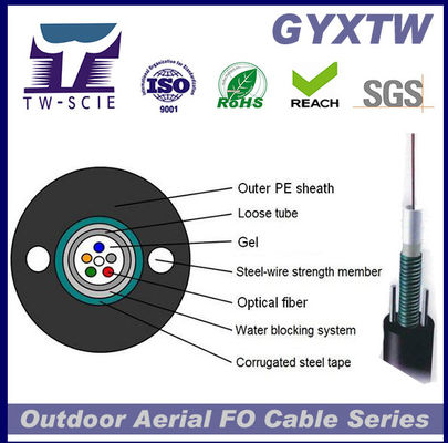GYXTW 12 lõi cáp quang bọc thép Đường kính nhỏ Linh hoạt
