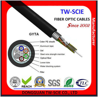 24 lõi đơn chế độ và cáp quang bọc thép đa chế độ cho ống dẫn và sử dụng ngoài trời