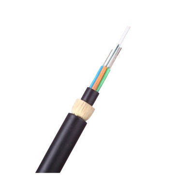 Vỏ bọc đôi màu đen Uni-Tube Cáp ADSS 96 lõi tự hỗ trợ Cáp Ofc Cấu trúc phẳng