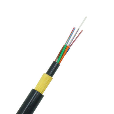 Vỏ bọc kép OEM 6 lõi Ống lỏng lẻo Hỗ trợ cáp trên không Cáp quang ADSS phi kim loại Tuổi thọ cao